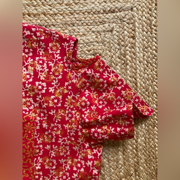 Red Dress - Batik Print Size M - Picture 6 of 16